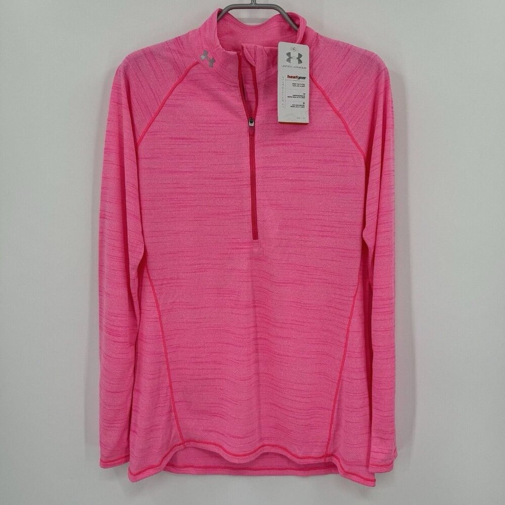 Under Armour Women's Performance Heat Gear 1/4-Zip Pullover Long Sleeve size M